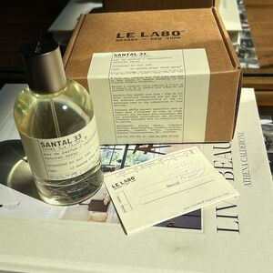 Le Labo Santal 33. New in box, 3.4 fl oz.